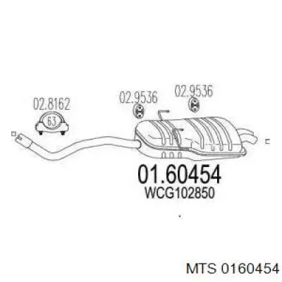 01.60454 MTS silenciador posterior