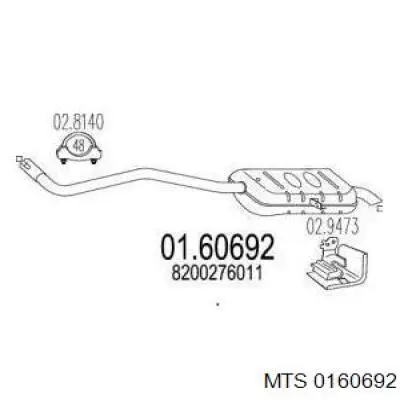 Comprar 281829 Bosal Silenciador trasero