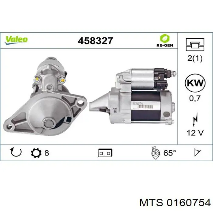 0160754 MTS Silenciador trasero
