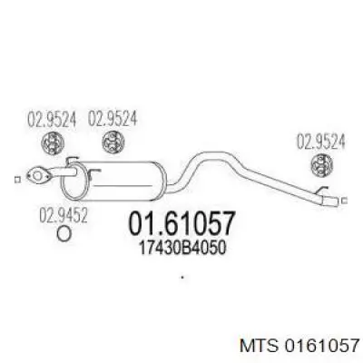 Silenciador trasero para Daihatsu Terios II J2