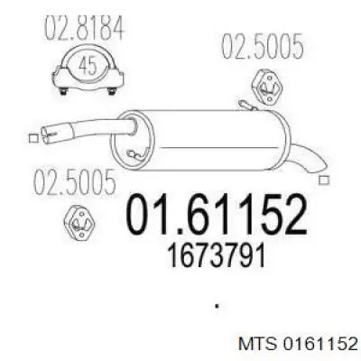 Comprar 1806567 Ford Silenciador trasero