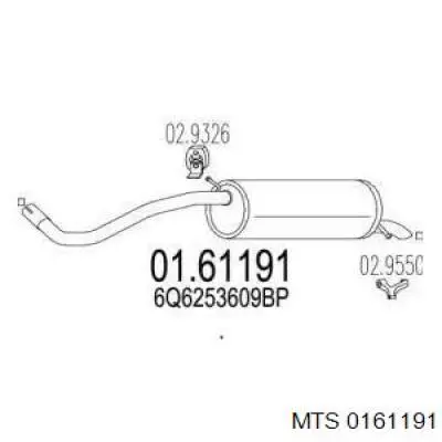 Silenciador trasero Polmostrow 2389 precio, desde 98,32 EUR