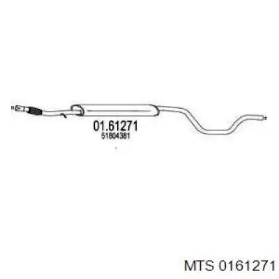 01.61271 MTS silenciador del medio