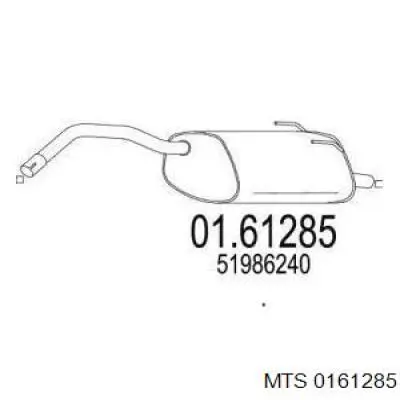01.61285 MTS silenciador posterior