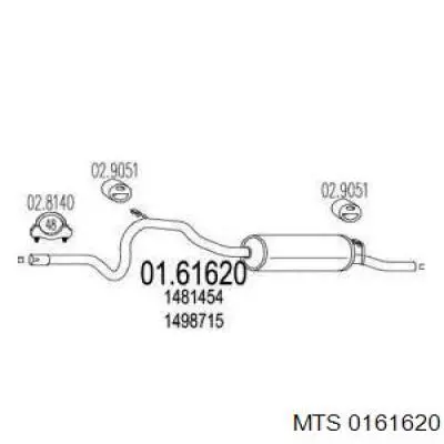 Silenciador trasero Ford Taunus '80 sedán (GBS.GBNS) (1979 - 1982) precio, desde  