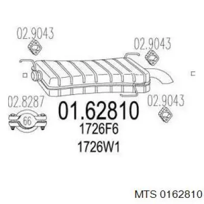 Silenciador trasero Bosal 190219 precio, desde 113,22 EUR