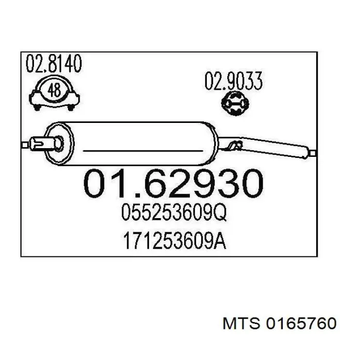 Silenciador trasero para Peugeot 405 I 15E