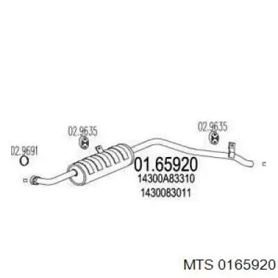 Silenciador trasero Bosal 280025 precio, desde 82,15 EUR
