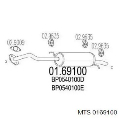 Silenciador trasero 4max 02190101202 precio, desde 86,56 EUR