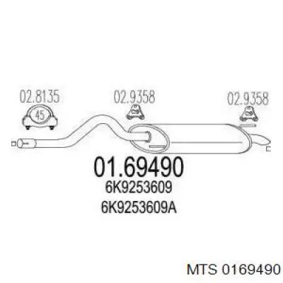 FP 6607 G31 Polmostrow silenciador posterior