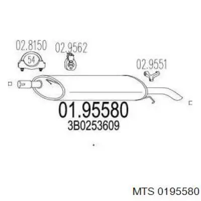 Silenciador trasero VAG JZW253609CJ precio, desde 82,76 EUR