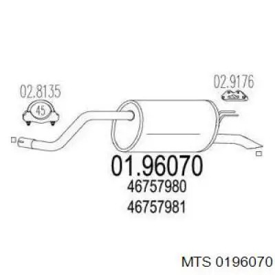 01.96070 MTS silenciador posterior