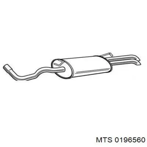 01.96560 MTS silenciador posterior