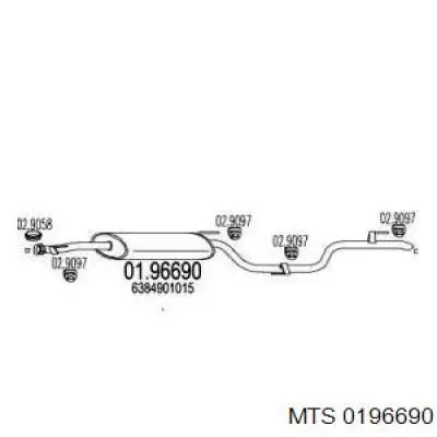 01.96690 MTS silenciador posterior