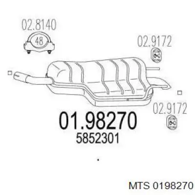 01.98270 MTS silenciador posterior
