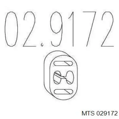 Soporte, silenciador Opel Vectra