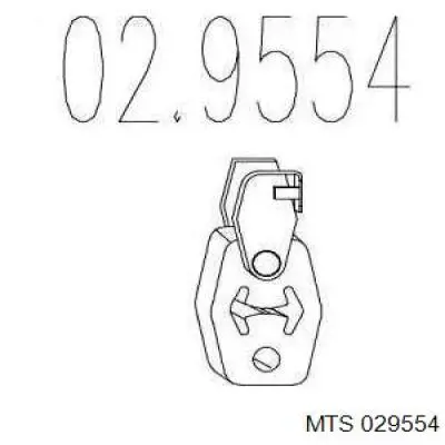 02.9554 MTS soporte, silenciador