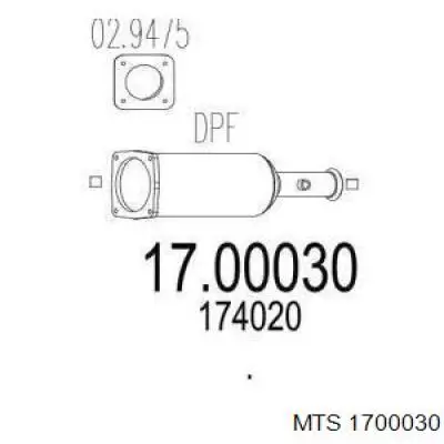Comprar 1731L6 Peugeot/Citroen Filtro de partículas (FAP)