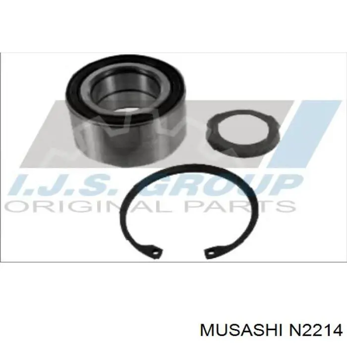 N2214 Musashi anillo retén, cubo de rueda delantero inferior