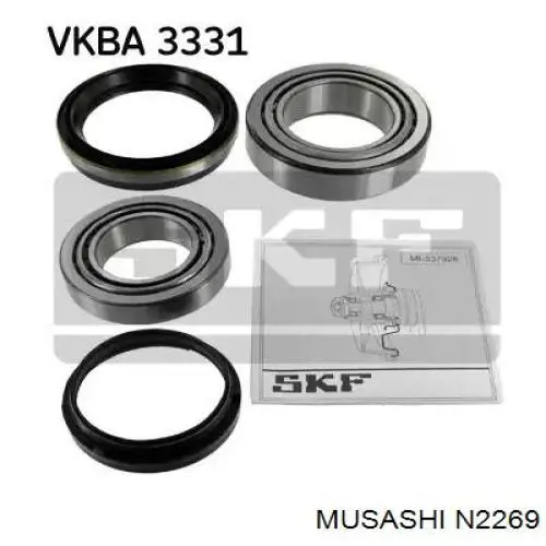 Retén interior del cubo de rueda delantero Musashi N2269 precio, desde 5,50 EUR