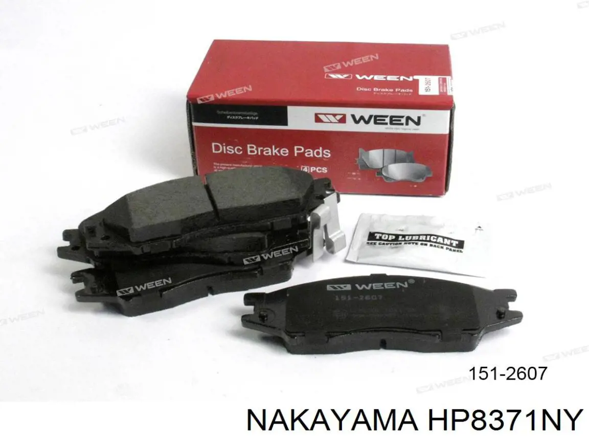 HP8371NY Nakayama pastillas de freno delanteras