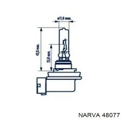 48077 Narva bombilla halógena