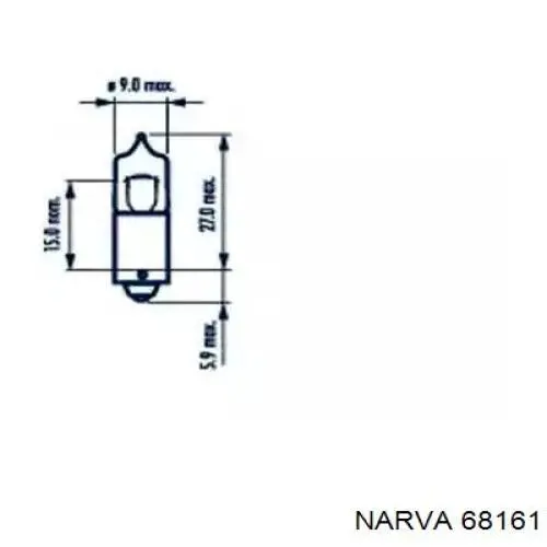 Bombilla de faro Narva 68161 precio, desde 3,57 EUR