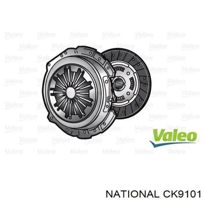 CK9101 National kit de embrague (3 partes)