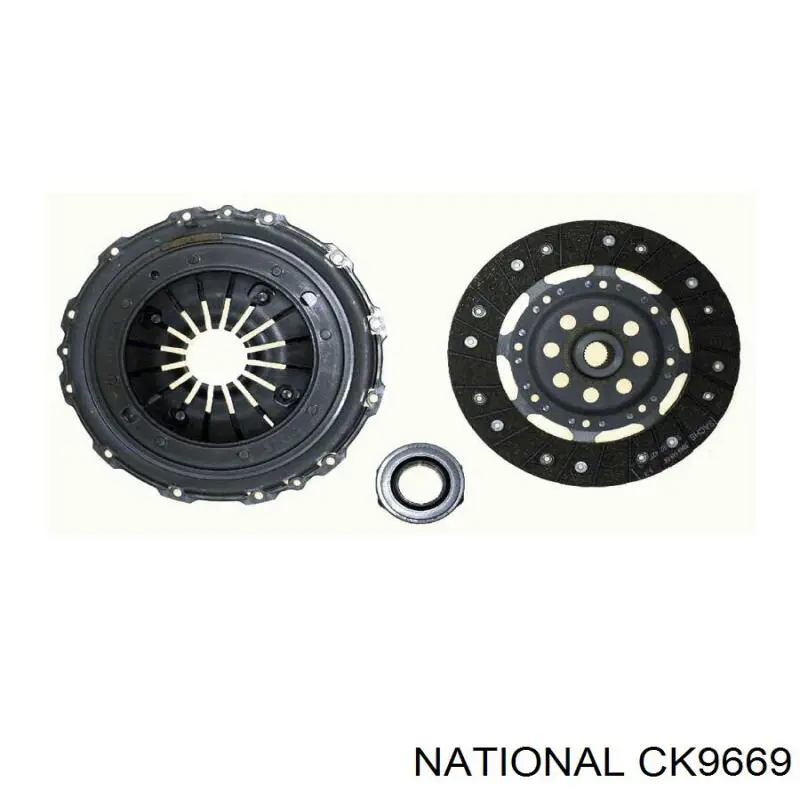 CK9669 National kit de embrague (3 partes)