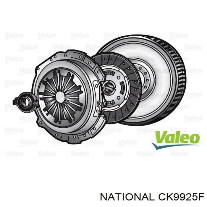 CK9925F National kit de embrague (3 partes)