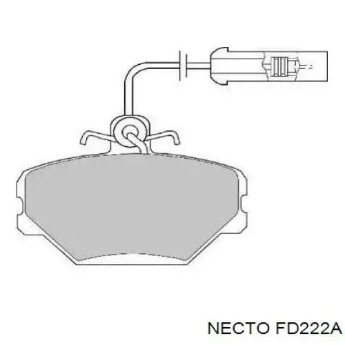 Pastillas de freno FD222A Necto