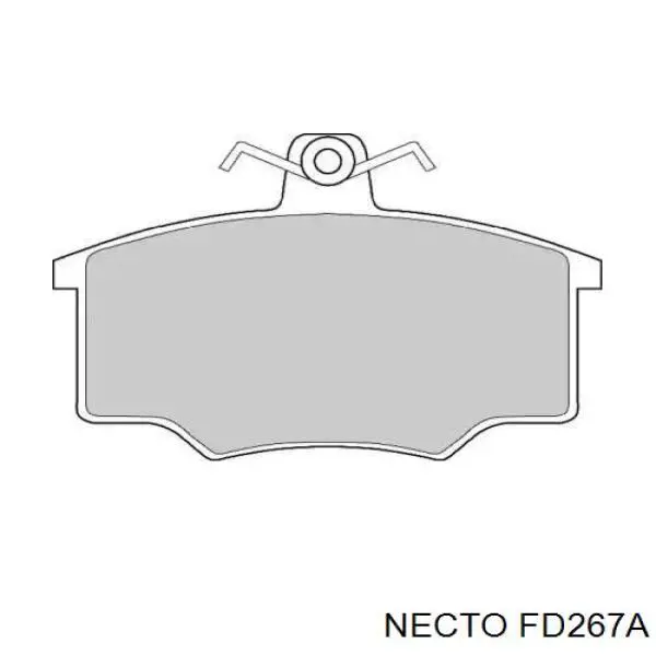 Pastillas de freno FD267A Necto
