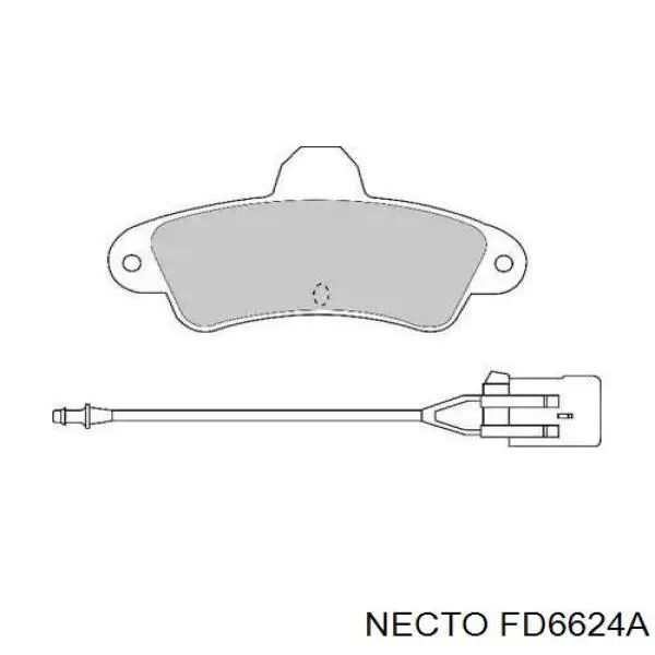Pastillas traseras de freno Necto FD6624A precio, desde 30,36 EUR