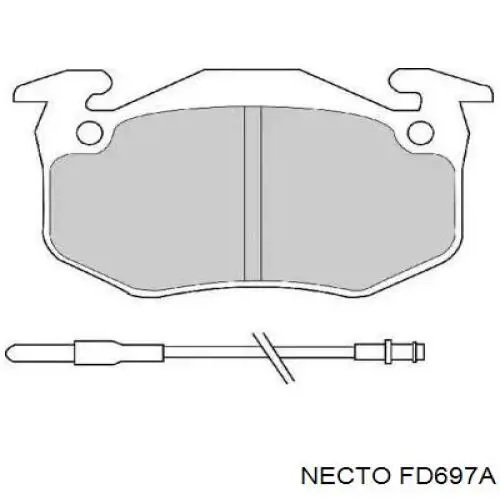 Comprar FD697A Necto Pastillas delanteras de freno