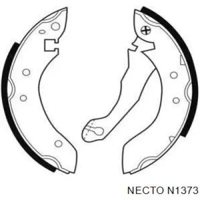 N1373 Necto Zapatas de freno de tambor traseras