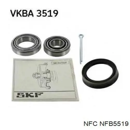 Cojinete de cubo delantero NFC NFB5519 precio, desde 12,30 EUR