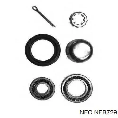 Cojinete de rueda trasero Volkswagen Jetta 2 19E, 1G2, 165, 167