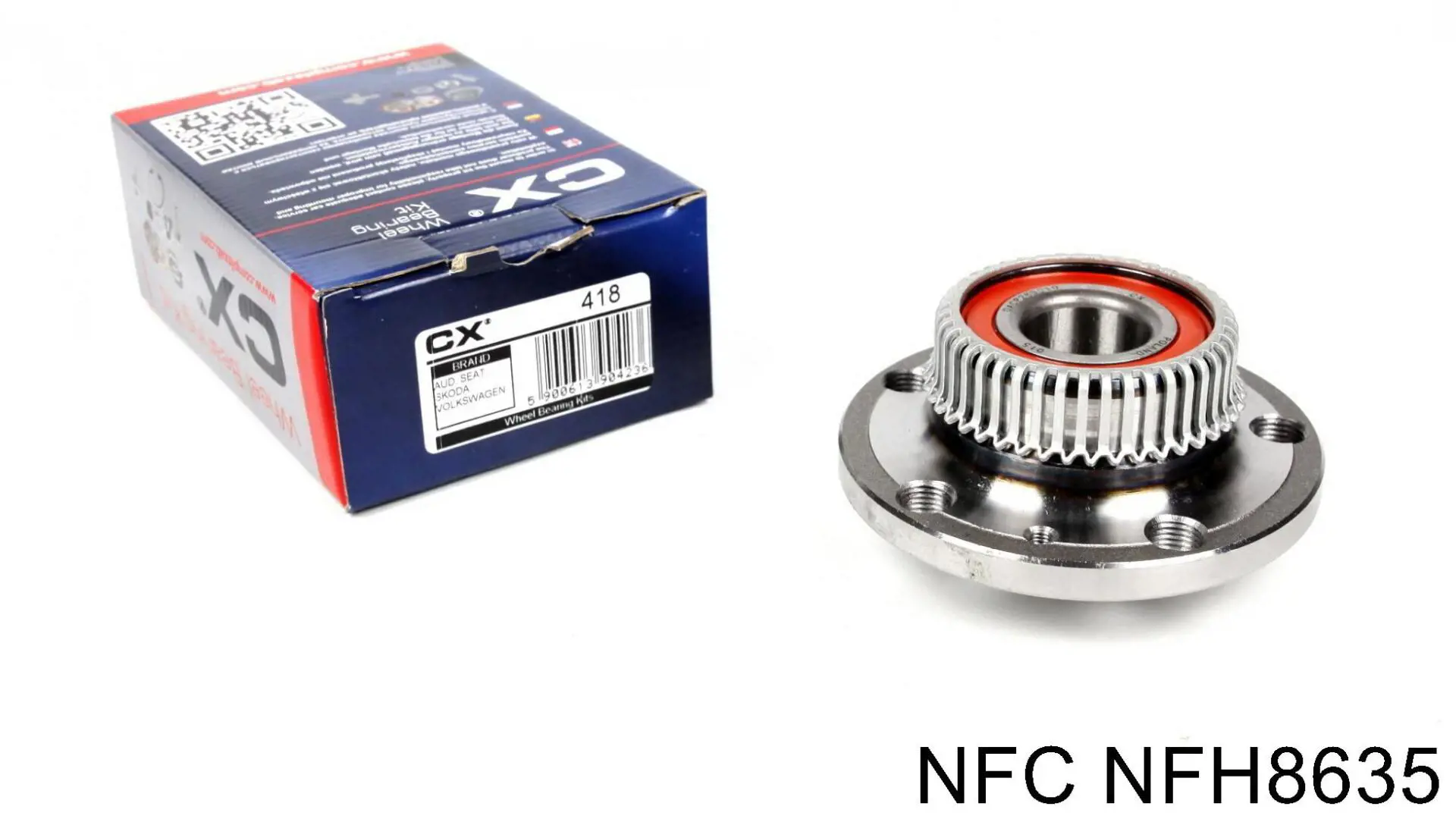 Buje de rueda delantero 6R0407621F VAG