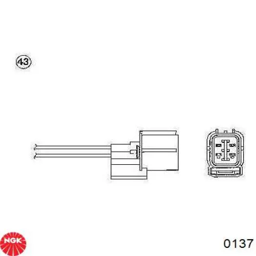 Comprar 0137 NGK Sensor de oxígeno previo al catalizador
