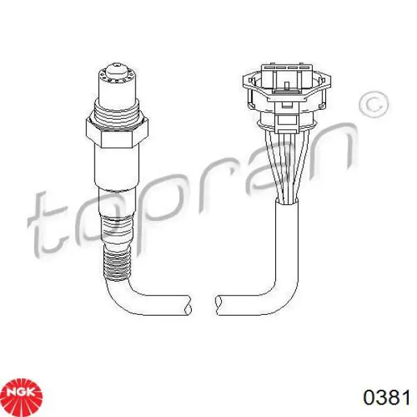 Sensor de oxígeno previo al catalizador NGK 0381 precio, desde 36,54 EUR