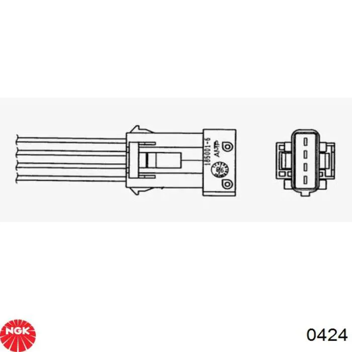 Sonda lambda de oxígeno posterior al catalizador 418 NGK