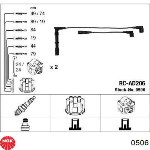 Comprar 0506 NGK Cable de bujía