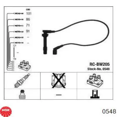 1247521 BMW juego de cables de encendido