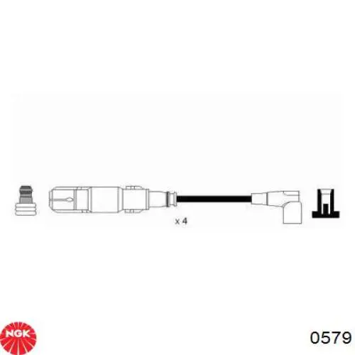 0579 NGK Cables de alta tensión, juego