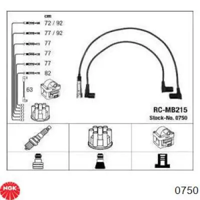 Juego de cables de bujias NGK 0750 precio, desde 157,28 EUR