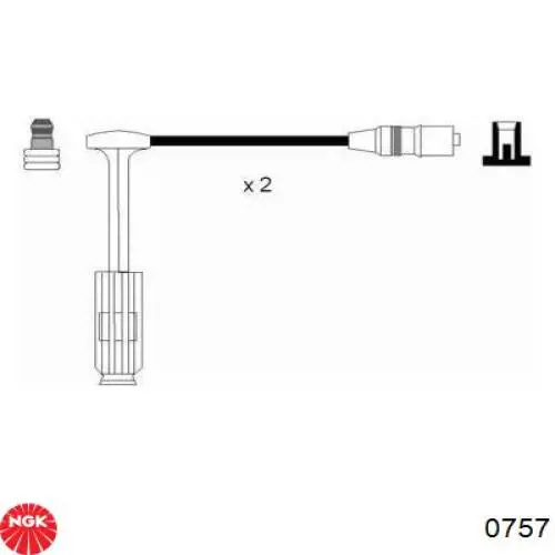 Juego de cables de bujias NGK 757 precio, desde 46,87 EUR