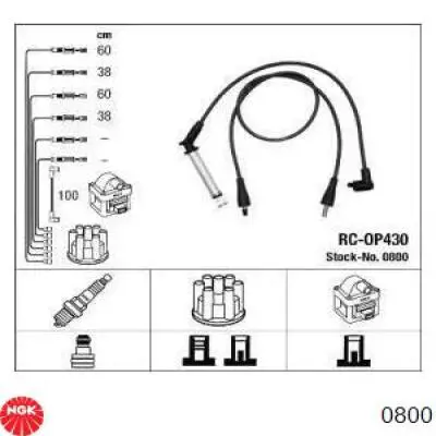 Juego de cables de bujias NGK 0800 precio, desde 36,59 EUR