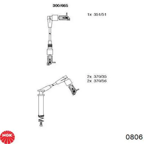 Comprar 806 NGK Cable de bujía