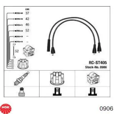 0906 NGK cables de bujías