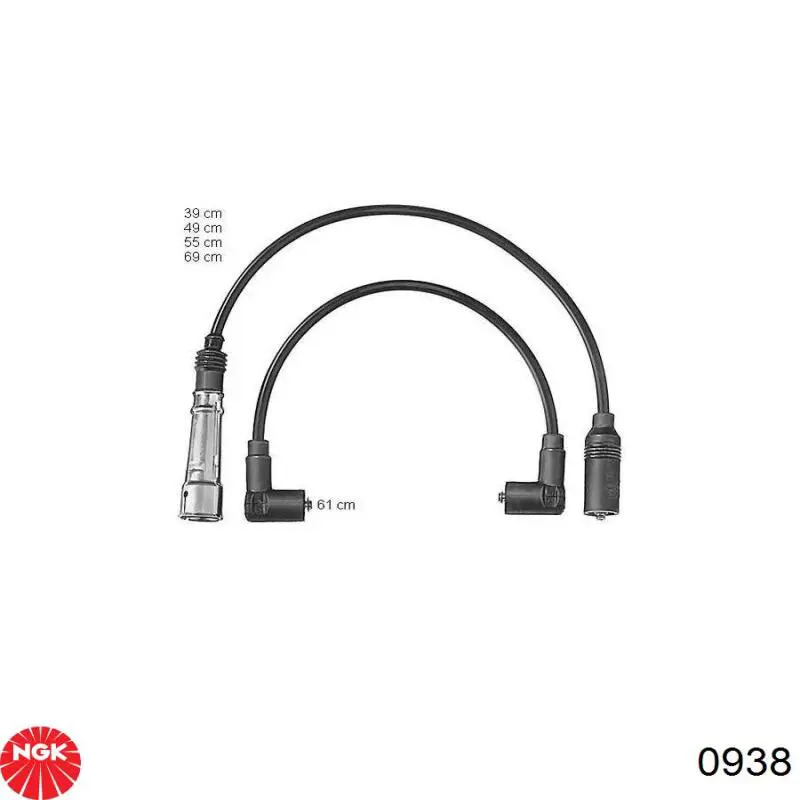 938 NGK Cables de alta tensión, juego